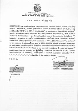 NÚMERO DA CERTIDÃO: 0359.82