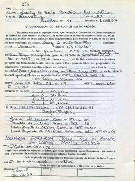 NÚMERO DO TÍTULO: 002172