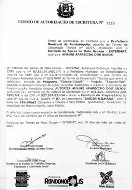 NÚMERO DO TERMO: 7030