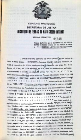 NÚMERO DO TÍTULO: 01980