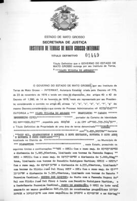 NÚMERO DO TÍTULO: 01449