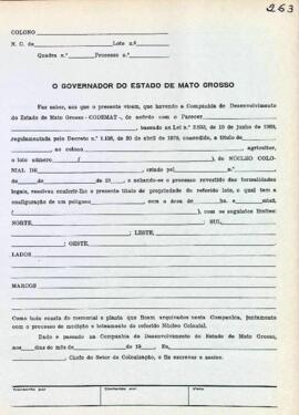 NÚMERO DO TÍTULO: SEM DADOS