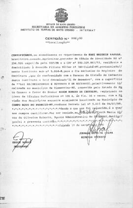 NÚMERO DA CERTIDÃO: 0081.90