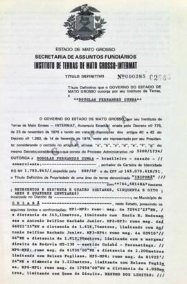 NÚMERO DO TÍTULO: 000285