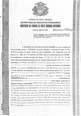 NÚMERO DO TÍTULO: 002210