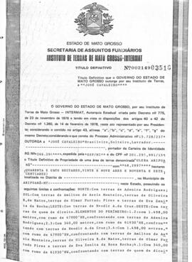 NÚMERO DO TÍTULO: 002149