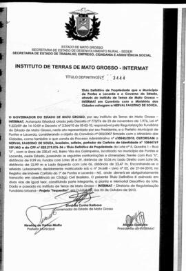 NÚMERO DO TÍTULO: 3444