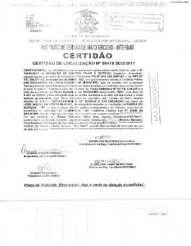 NÚMERO DA CERTIDÃO: 09419-3CD.2011