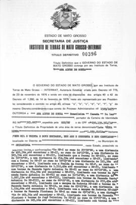 NÚMERO DO TÍTULO: 00396