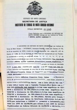 NÚMERO DO TÍTULO: 01290