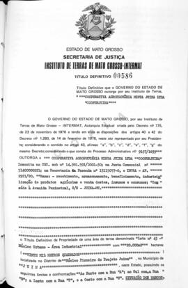 NÚMERO DO TÍTULO: 00586