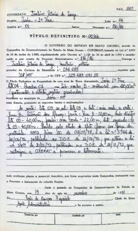 NÚMERO DO TÍTULO: 00366