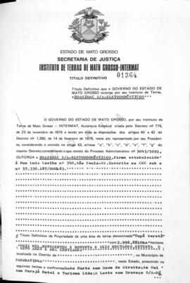 NÚMERO DO TÍTULO: 01364