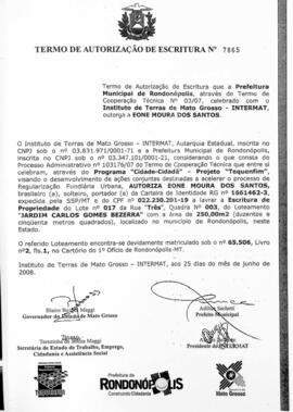NÚMERO DO TERMO: 7865