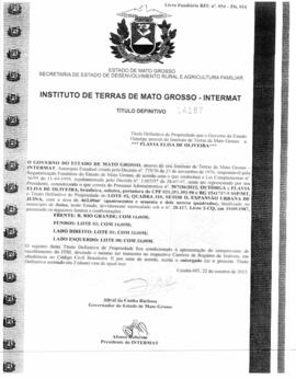 NÚMERO DO TÍTULO: 14187