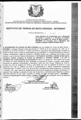 NÚMERO DO TÍTULO: 3423