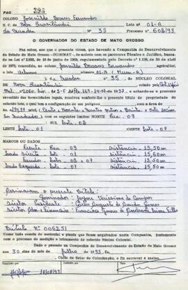 NÚMERO DO TÍTULO: 006251