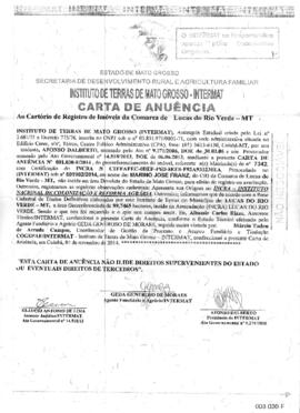 NÚMERO DA CERTIDÃO: 001.030-F-2014
