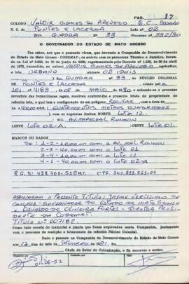 NÚMERO DO TÍTULO: 007182