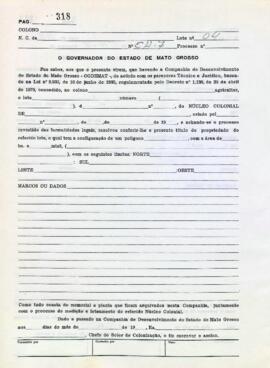 NÚMERO DO TÍTULO: SEM DADOS