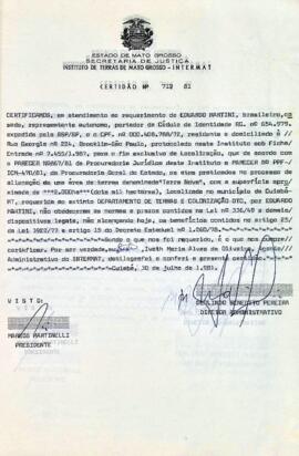 NÚMERO DA CERTIDÃO: 712.81