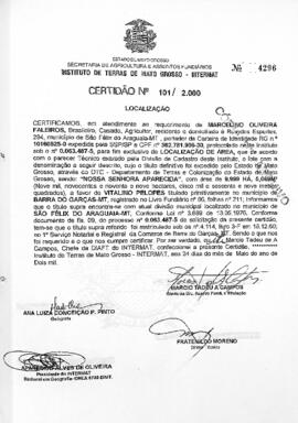 NÚMERO DA CERTIDÃO: 101.2000