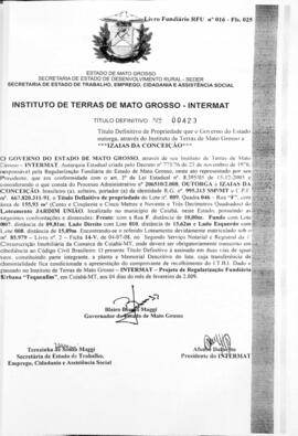 NÚMERO DO TÍTULO: 00423