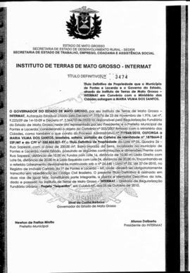 NÚMERO DO TÍTULO: 3474