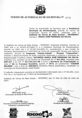 NÚMERO DO TERMO: 6772