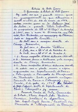 NÚMERO DO TÍTULO: SEM DADOS