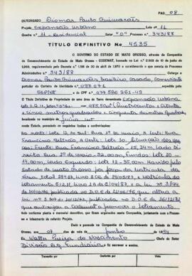 NÚMERO DO TÍTULO: 4535