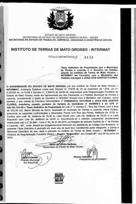 NÚMERO DO TÍTULO: 3433