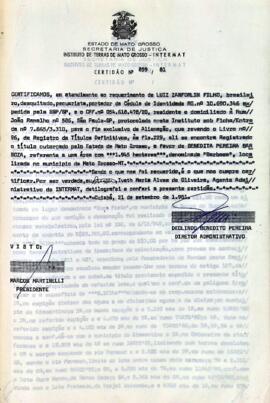 NÚMERO DA CERTIDÃO: 859.81