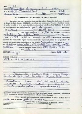 NÚMERO DO TÍTULO: SEM DADOS