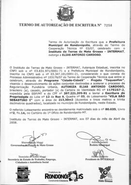 NÚMERO DO TERMO: 7258