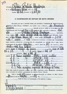 NÚMERO DO TÍTULO: SEM DADOS