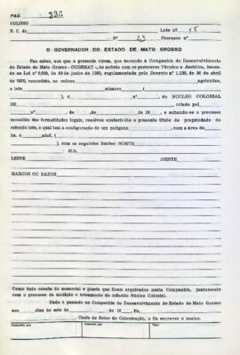 NÚMERO DO TÍTULO: SEM DADOS