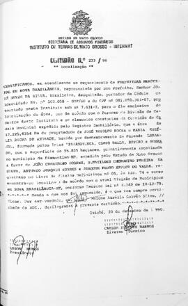 NÚMERO DA CERTIDÃO: 233.90