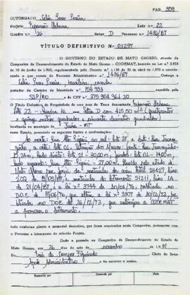 NÚMERO DO TÍTULO: 01297