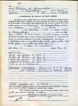 NÚMERO DO TÍTULO: SEM DADOS