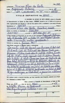 NÚMERO DO TÍTULO: 02769
