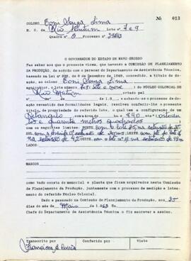 NÚMERO DO TÍTULO: SEM DADOS