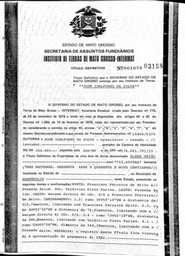NÚMERO DO TÍTULO: 001679