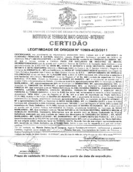 NÚMERO DA CERTIDÃO: 10509-4CD.2011