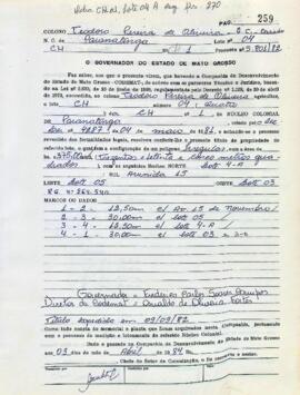 NÚMERO DO TÍTULO: SEM DADOS