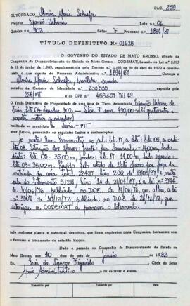 NÚMERO DO TÍTULO: 01628