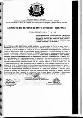 NÚMERO DO TÍTULO: 3349