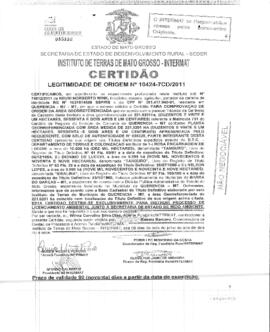 NÚMERO DA CERTIDÃO: 10424-7CD.2011