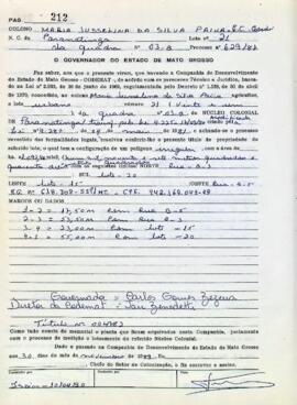 NÚMERO DO TÍTULO: 004782