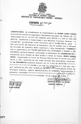 NÚMERO DA CERTIDÃO: 0153.90